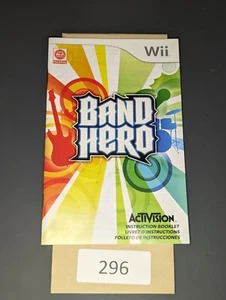 Band Hero Wii **SOLO MANUAL** - Imagen 1 de 1