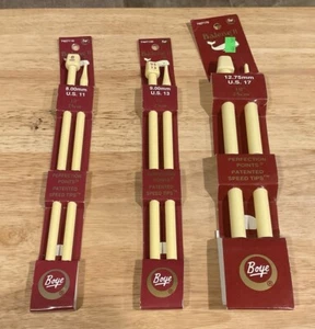 Vintage Boye Balene II Perfection Points 10” Knitting Needles #11 13 17 NIP - Picture 1 of 1