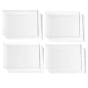 CraftyBook 5x7 Acrylic Sheet - 20pk 3mm Clear Glass Acrylic Invitation Blanks - Picture 1 of 8