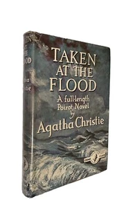 Agatha Christie TAKEN AT THE FLOOD 1st Edition Crime Club 1948 w/ Dust Jacket - Picture 1 of 9