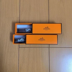 Hermes Logo Lippenstift 2 Eoxes 2 Bänder Slide Out Orange Paris - Bild 1 von 1