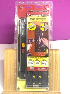Milescraft 1316 CabinetMate Shelf Drilling Jig Index Pin & Spring  Loaded Bit - Image 1 of 4