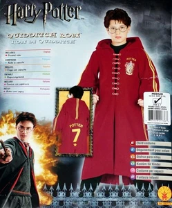 VESTIDO HARRY POTTER Quiddich Niños Niños S 3 a 4 Años con CAPUCHA DISFRAZ Nuevo - Imagen 1 de 1