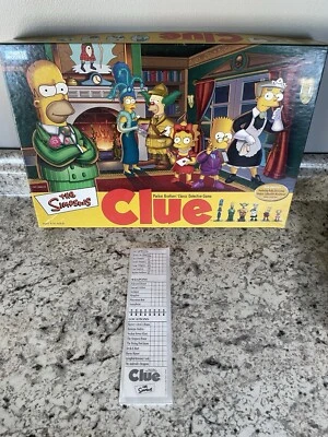 The Simpsons Clue Notepad Writing Pad 2002 Replacement Pieces - Image 1 of 3