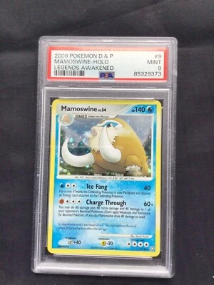 Pokemon Cards: Legends Awakened Rare Holo: Mamoswine 9/146 PSA 9 - Image 1 of 4