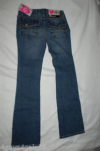 Girls DARK BLUE FREESTYLE JEANS Bootcut LOW RISE Hege FLAP POCKETS Size 12 Slim - Picture 1 of 1