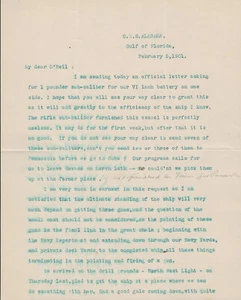 Admiral Willard H. Brownson SIGNIERTES AUTOGRAMM Brief USS Yankee 1901 - Bild 1 von 4