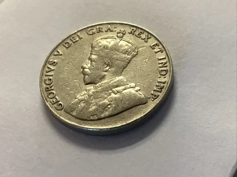 1926 Canada 5 Cents Nickel Near 6  KM-29 Cover