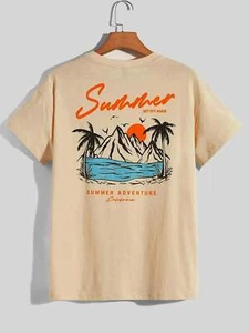 Men's Summer Adventure T shirt - Picture 1 of 61
