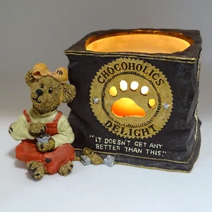 Boyds Bears Votive Candle Holder 27756 Fannie Sweetcheeks Chocolate 1E Bearstone - Picture 1 of 15