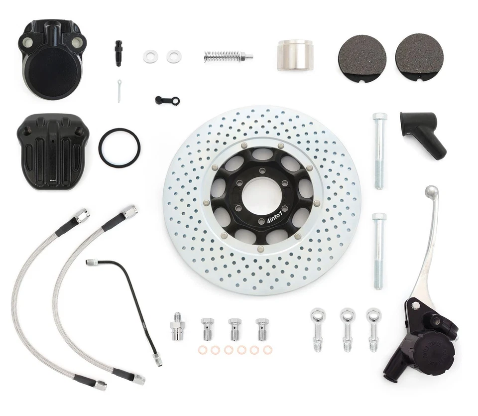 Kit de frenos delanteros Ultimate Performance - Línea de freno transparente - Honda CB750F 1975-1976 Foto 1 de 1