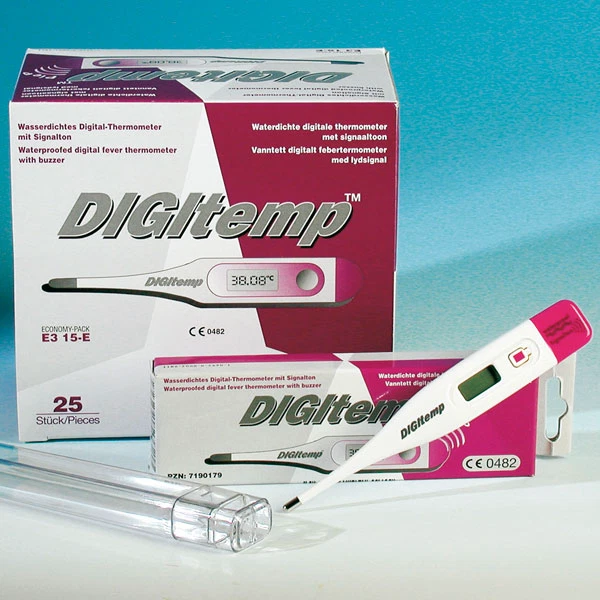 SERVOPRAX GMBH DigiTemp Fieberthermometer, Thermometer kindersicher, bruchsicher, wasserdicht