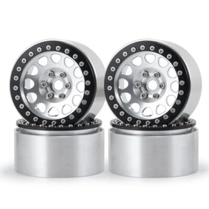 4x 2.2" Alloy Metal Beadlock 35mm Widen Wheels Rim for 1:10 RC Wraith TRX4 D90 - Picture 1 of 10
