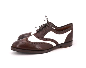 $425 | ALLEN EDMONDS x BB GATSBY 8.5 WING TIP BROWN LEATHER SPECTATOR BROGUE - Imagen 1 de 13