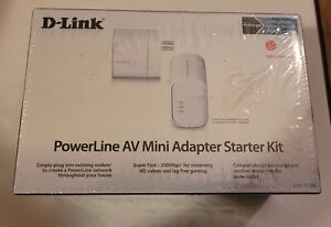 D-Link PowerLive AV Mini Adapter Starter Kit DHP-311AV Brand NEW in Sealed Box