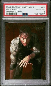 Mark Wahlberg Planet of The Apes 2001 Topps PSA 8 Embossed Foil Card - Picture 1 of 2