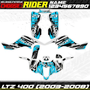 compatible Graphics LTZ 400 Suzuki Decals Kit quad Stickers 2003 to 2008 SL-R3C - Picture 1 of 2