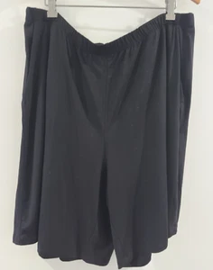 Eileen Fisher Black Flared Jersey Shorts NWT sz XL  - Picture 1 of 4