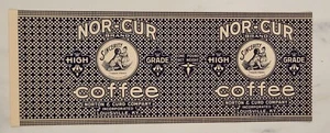 Label Nor Cur Coffee Can Louisville Kentucky Norton & Curd - Picture 1 of 1