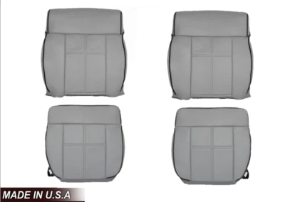 2006 2007 2008 Lincoln Mark LT Front Left Right LEATHER Seat Covers Dove Gray - Image 1 of 4
