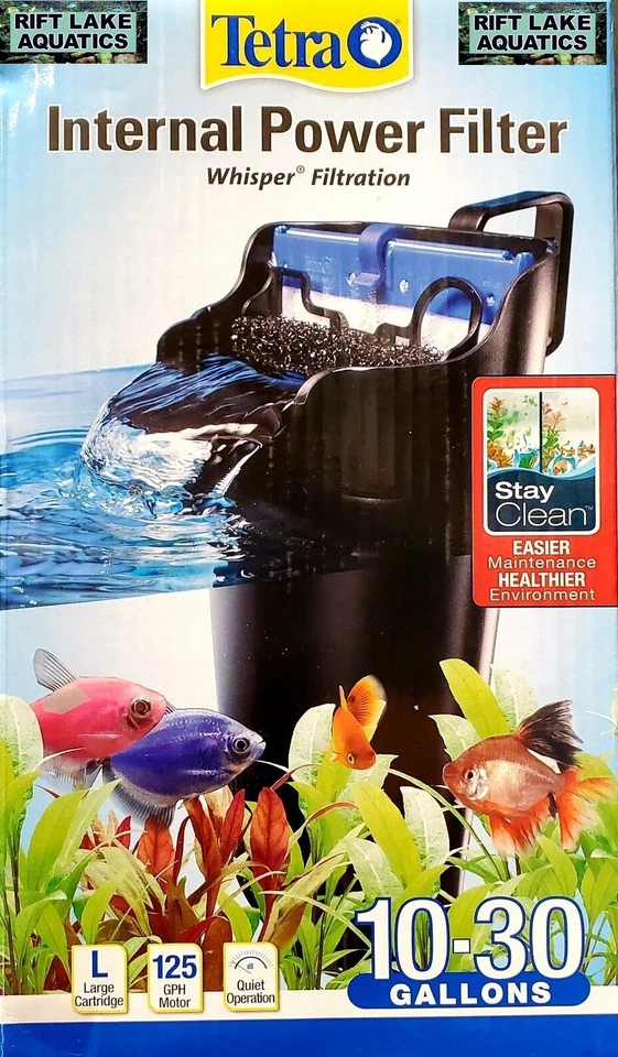 TETRA WHISPER 10 - 30 GALLON POWER FILTER INTERNAL 125 GPH  25817 - Image 1 of 1