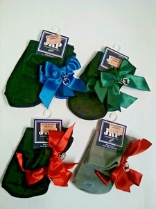 Girls Black & Grey Ankle Socks Shoe Size 6-8 Ribbons & Heart ❤ Charms 4 pairs - Picture 1 of 10