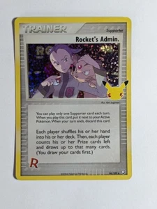 Rocket's Admin Holo Pokemon Celebrations Classic Collection TCG Card 86/109 - Picture 1 of 2