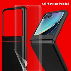 Protezione schermo morbida Flim + custodia PC bumper per telefono Motorola Razr + 2023 XT2321 - Foto 1 di 4