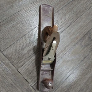 Vtg STANLEY No.6 Woodworking Plane Smooth Bottom Made in USA - Imagen 1 de 13