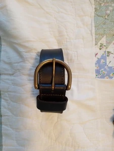 🪻Women Size XL Brown Genuine Leather Belt By Eddie Bauer! - Picture 1 of 3