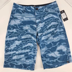 Pantalones Cortos Quiksilver Para Hombre Talla 27 Azul Diseño Ola Caminar Playa Informales - Imagen 1 de 8