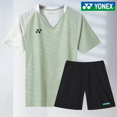 YONEX Hombre Tenis de Mesa Bádminton Camiseta y Pantalones Cortos Traje Conjunto Deportivo 25-08214 Foto 1 de 4