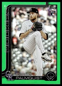 2025 Topps Update CARSON PALMQUIST GREEN FOIL 36/99 #US321 COLORADO ROCKIES - Picture 1 of 2