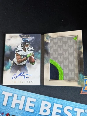 C.J. PROSISE 2016 Panini Origins Book Booklet AUTO / AUTOGRAPH JERSEY #22 /25 - Image 1 of 2