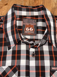 DIXXON Flannel Co Route 66 Shirt Large Bamboo Plaid Motorcycle - Picture 1 of 6