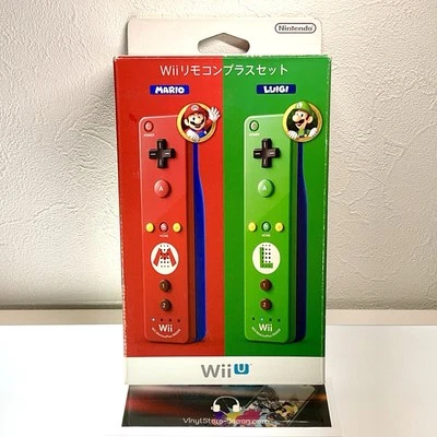Wii Remote Plus Controller Set Mario & Luigi Edition for Nintendo Wii/Wii U EX+ - Image 1 of 4