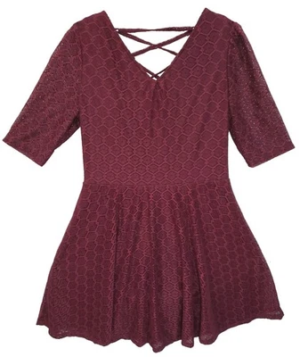 Love, Fire Wine/Borgoña/Marate Grande FORRADO Con cordones Fiesta/Vacaciones/Listo para Espectáculo Foto 1 de 4