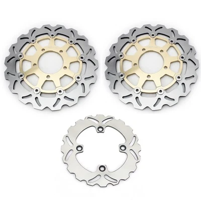 Front Rear Brake Rotors For Kawasaki KLE 650 Versys 2007-2010 ZX-6RR NINJA 05-06 Foto 1 de 4