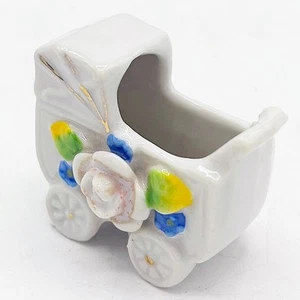 Occupied Japan Baby Carriage Mini Figurine - Picture 1 of 7