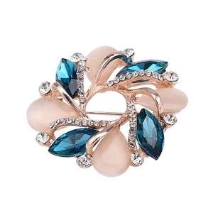 Bauhinia Brooch Flower Pattern Pin Jewellery Floral Alloy Chic Breastpin - Picture 1 of 12