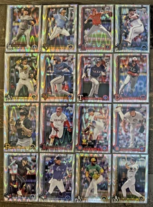 2025 Topps Chrome Baseball RAYWAVE REFRACTOR LOT (32)- RC's, Vets, All-Stars - Picture 1 of 2
