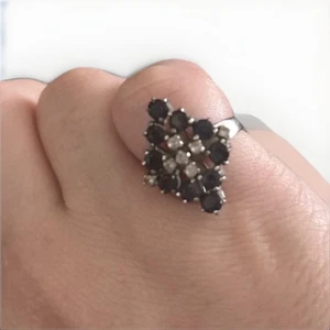 Vintage Saphir und Spinell Ring - Bild 1 von 3