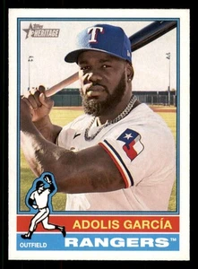 2025 Topps Heritage #308 Adolis Garcia Texas Rangers - Picture 1 of 2