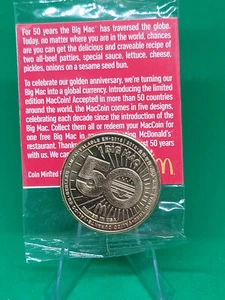 McDonald's 50 years of Big Mac coins sealed - Picture 1 of 3