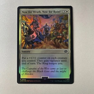 Magic the Gathering LoTR #24 Now For Wrath Now for Ruin Foil - Picture 1 of 2