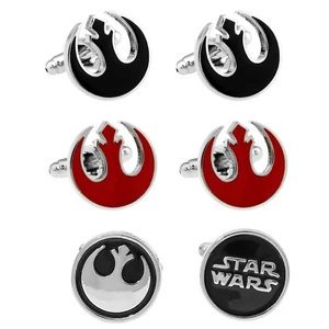 Rebel Alliance Cufflinks | Star Wars Wedding, Groomsmen Gift, Wedding Cuff Links - Picture 1 of 8