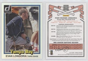 2015 Panini Donruss Inaugural 1981 Edition Press Proof Bronze /299 Evan Longoria