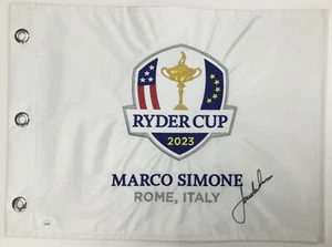 Jordan Spieth 2023 Ryder Cup Rome Italy Signed Pin Flag-JSA AT49267 - Picture 1 of 4