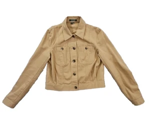Chaqueta Para Mujer Lauren Ralph Lauren Mediana 36" Busto Recortado Camionero Etiqueta Verde - Imagen 1 de 9