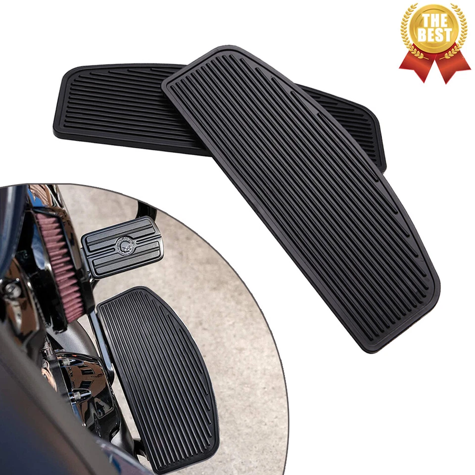 Estriberas de goma negras para Harley Road King Classic EE. UU. Foto 1 de 4